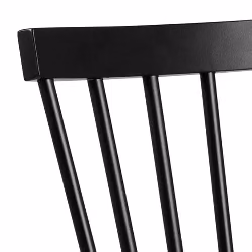 Furniture To Go Riano Dining Chairs Set of 2 in Black, Scandinavian Style Birch Wood, H: 86 x W: 50.5 x D: 49.5 cm – 4