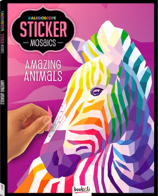 Bookoli Kaleidoscope Sticker Mosaics in Multicolour for Children