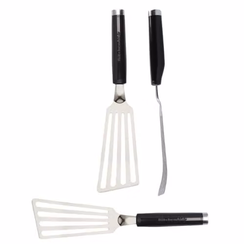 KitchenAid Stainless Steel Flex Turner in Black – 1