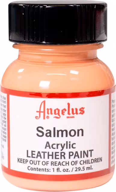 Angelus Acrylic Leather Paint Salmon Pink, 29.57 ml
