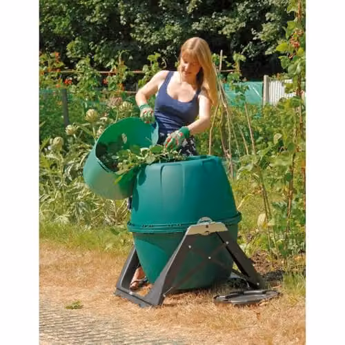 Draper 07212 Manual Plastic Compost Tumbler, Green, 180L – 4