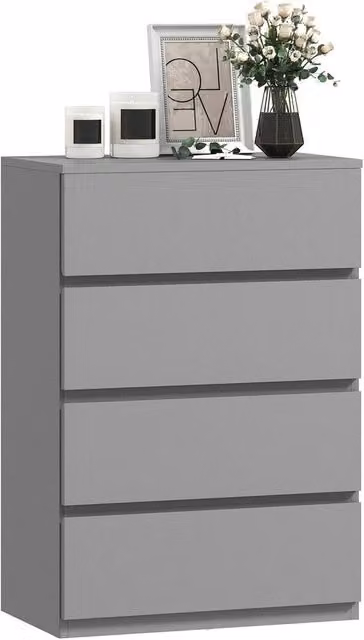 PAWNORA Modern Grey Bedroom Chest of Drawers