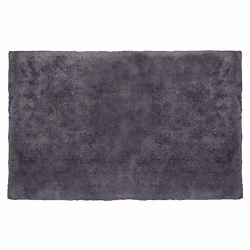 Allure Bath Fashions Allure Hotel Bath Mat, Charcoal Grey, 100% Cotton, Non-Slip, Antibacterial, W: 80 cm, D: 50 cm – 1
