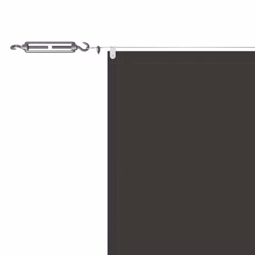 vidaXL Vertical Wall-Mounted Awning in Anthracite, W: 120 cm, H: 100 cm – 6