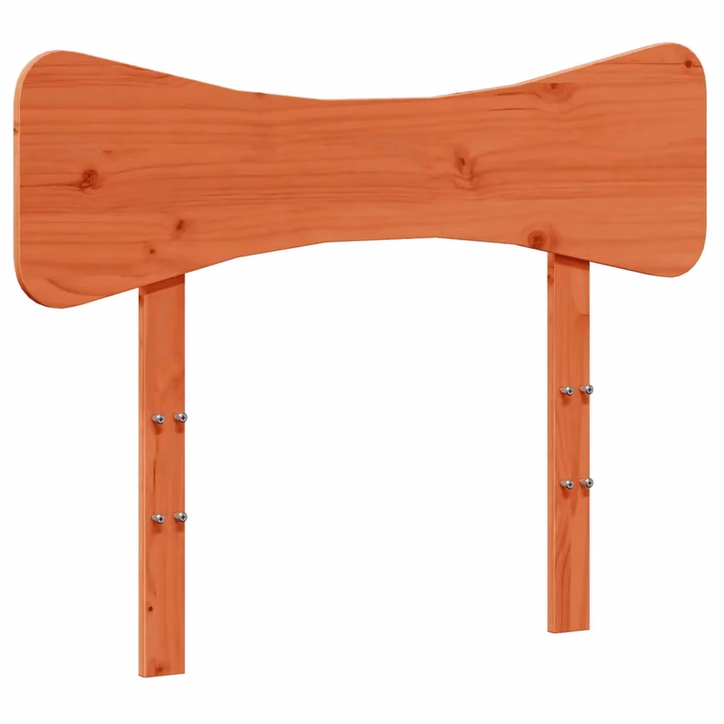 Berkfield Home Rustic Solid Wood Pine Headboard, Wax Brown, Width: 75 cm – 2