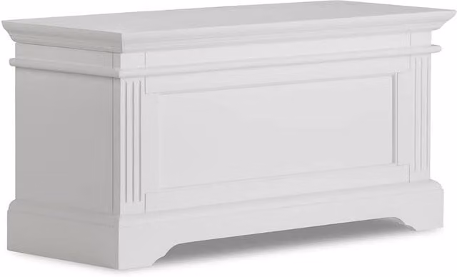 Statement Furniture Gainsborough White Blanket Box Ottoman Storage Trunk with Soft Close Lid, W: 90 cm, H: 45 cm, D: 35 cm – 1