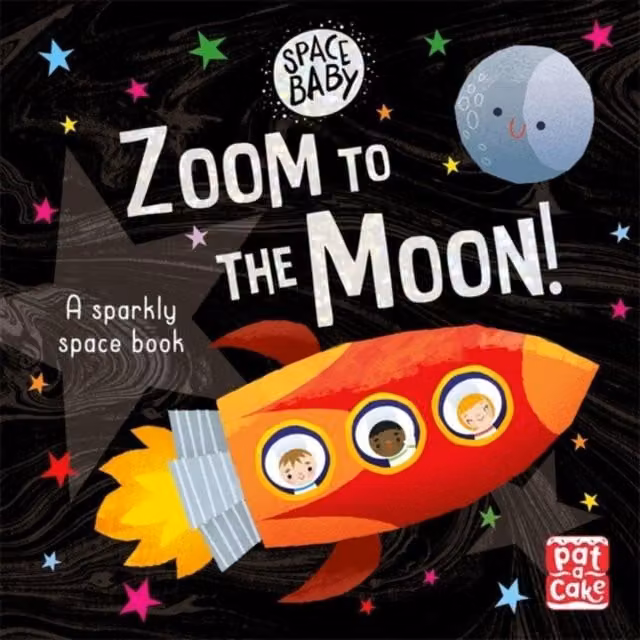 Pat-a-Cake Space Baby: Zoom to the Moon Multicolour Paper Book