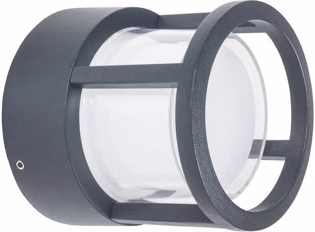 Netlighting One Modern Outdoor LED Wall Lamp, Black, 6.3W, 3000K, IP54
