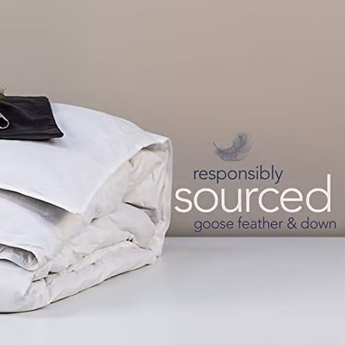 Snuggledown Retreat Hungarian Goose Down King Size Duvet and 2 Pillows Set, 10.5 Tog All Year Round, White, W: 225 cm x D: 220 cm – 2
