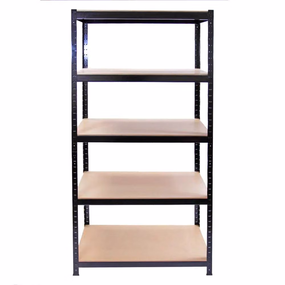 Monstershop T-Rax Metal Storage Shelves, Black, W: 90 cm, D: 45 cm, H: 180 cm – 2
