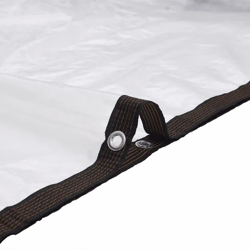 Berkfield Home Transparent Polyethylene Plant Cover with Eyelets for Winter Protection, W/D/H: 1 x 4 m – 5