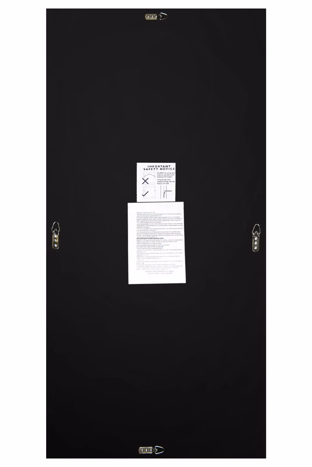 MirrorOutlet Modern Bevelled All Glass Rectangular Wall or Leaner Mirror in Silver, W: 60 cm, H: 150 cm – 3