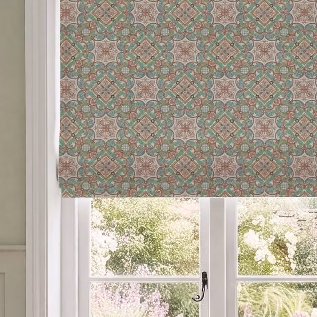 HOUSE Llewelyn-Bowen Festivo Made To Measure Blackout Roman Blind in Multicolour Floral Print