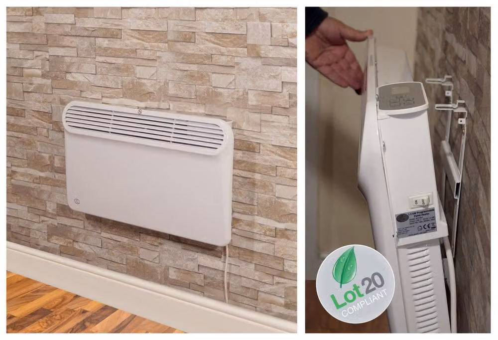 Prem-I-Air Slimline Programmable Convector Panel Heater, White, 1.5kW – 2