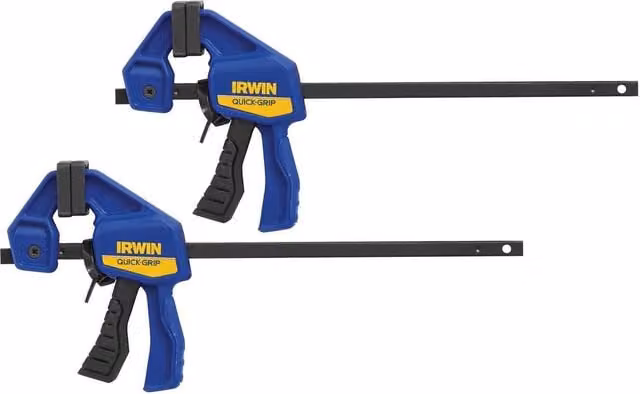 Irwin Quick-Grip Micro Clamps Twin Pack, 100mm, Blue/Multicolour
