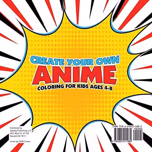 Educando Kids Create Your Own Anime Colouring Book for Children Ages 4-8, Multicolour – 2