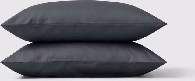 Bedable Pair of Grey 100% Cotton Sateen Pillowcases, 460 Thread Count – 3