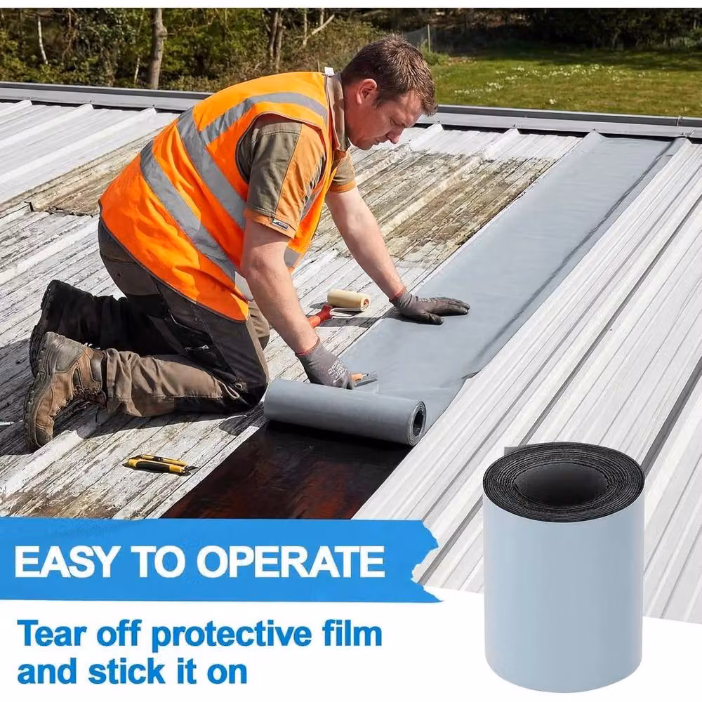 FLAVORA Grey Roofing Tape Roof Felt Repair Kit – 3