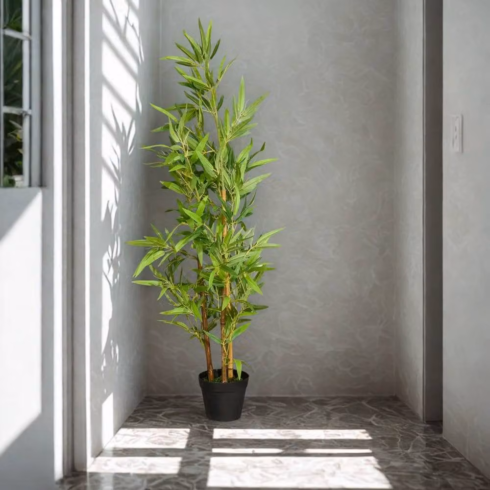 Pirlo Plush Green Potted Artificial Ficus Tree, Height: 120 cm – 1