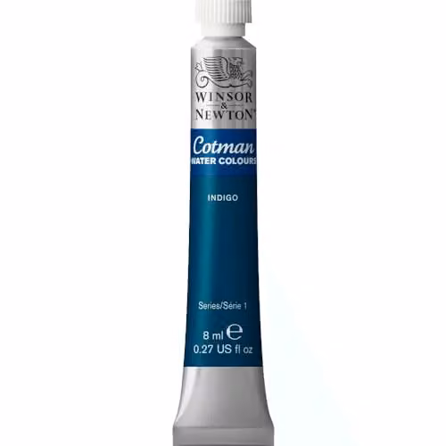 Winsor & Newton Cotman Watercolour Paint, Indigo Blue, 8.5 ml – 2