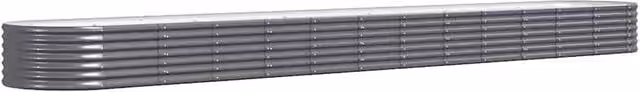 Berkfield Home Garden Powder-coated Steel Raised Bed in Anthracite Grey, W/D/H: 512 x 80 x 36 cm – 1