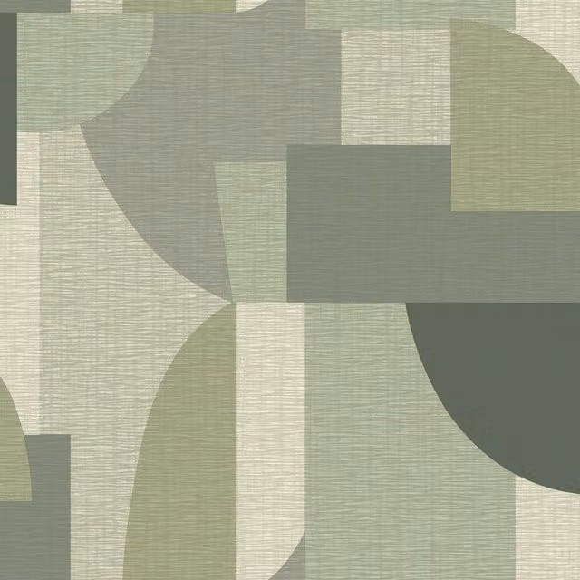 Belgravia Ceruti Geometric Abstract Wallpaper in Green