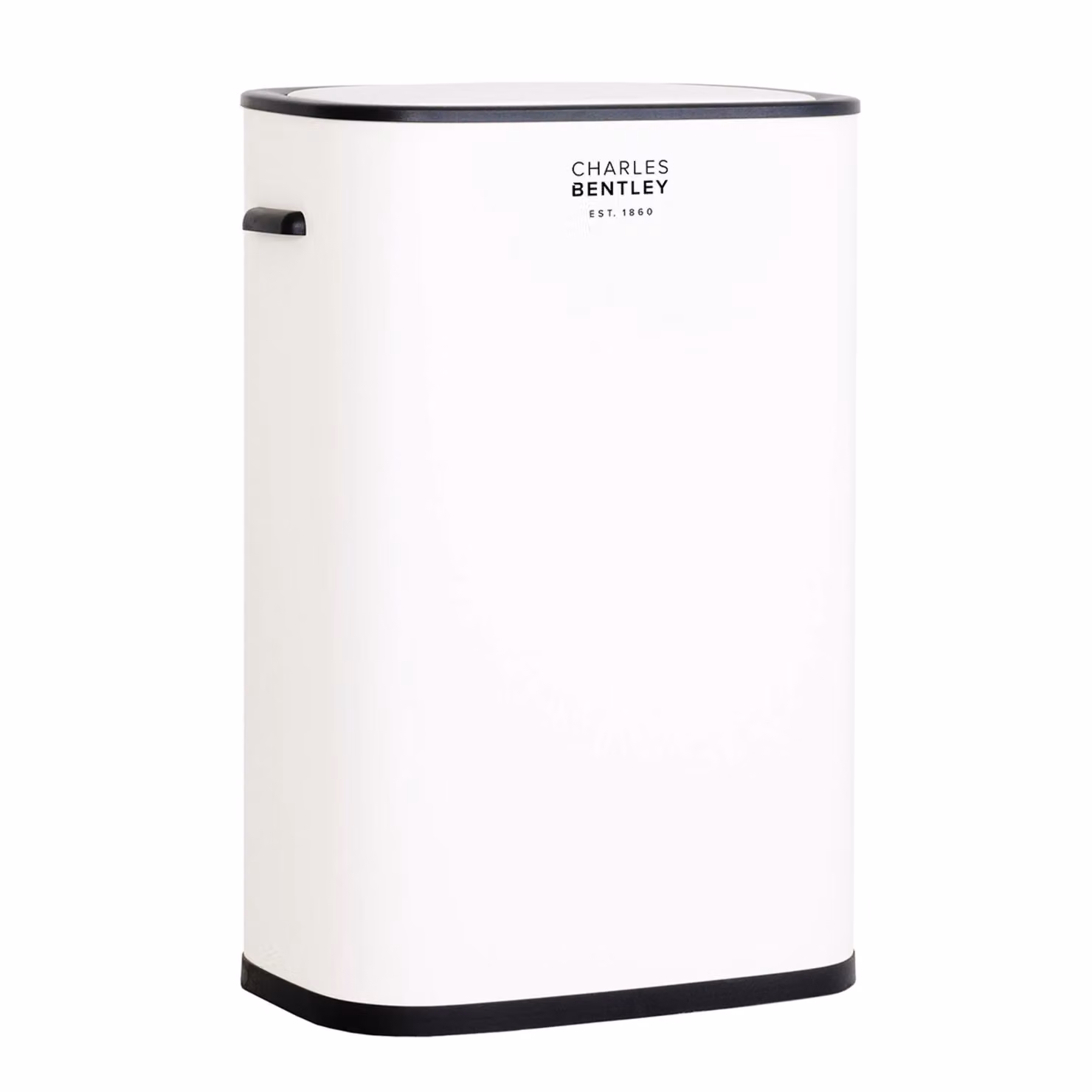 Charles Bentley 55L White Sensor Bin with Black Trim, H 61.5 x W 42.5 x D 28.5 cm – 3