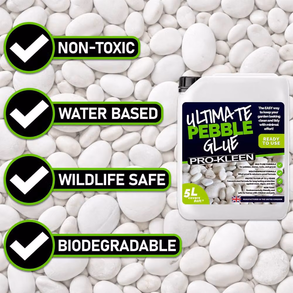 ProKleen Ultimate Acrylic Pebble Glue, White, 10 l – 4