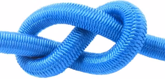 Sola Blue Plastic Coated Bungee Rope, 20 m Length, 8 mm Diameter