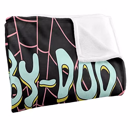 LOGOVISION Scooby Doo Spooky Ghosts Super Soft Fleece Throw Blanket, Multicolour, W/D/H: 152 x 127 x 1 cm – 7