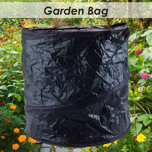 VFM e-Store Jumbo Garden Bag in Green and Black, W/H: 46 x 48 cm – 3