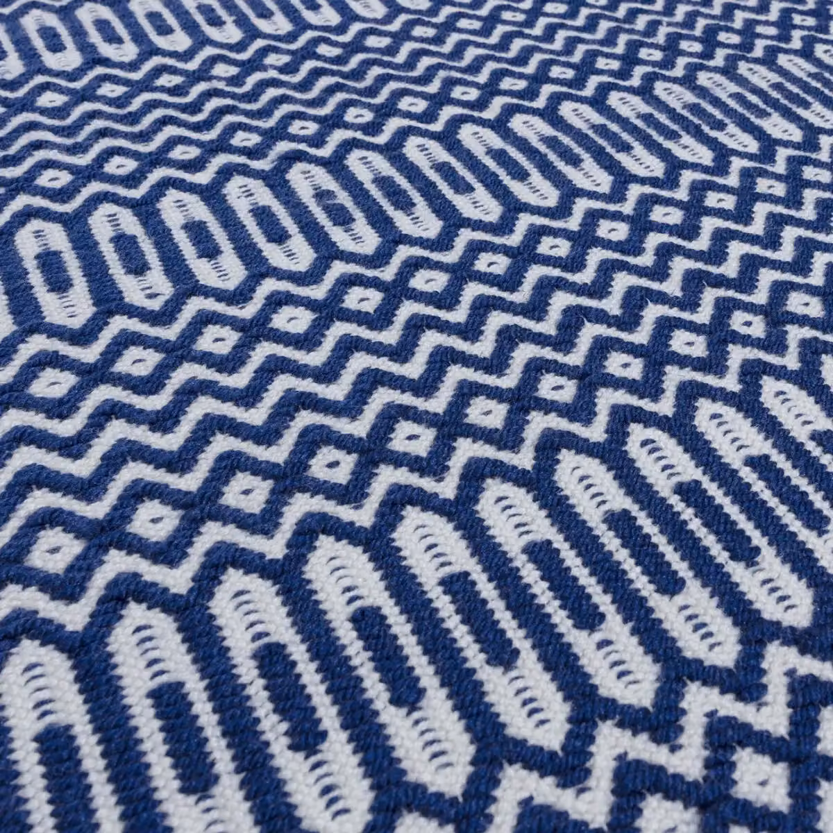 The Rug Shop UK Blue Modern Geometric Handmade Easy to Clean Area Rug W: 200 cm, D: 290 cm – 2