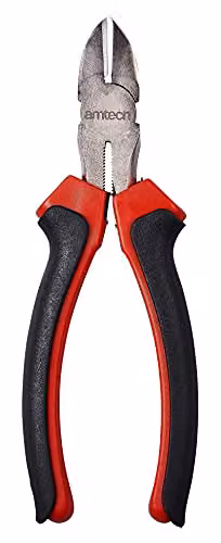 Amtech Side Cutting Pliers with Cushion Grip in Black and Red, 150mm – 2