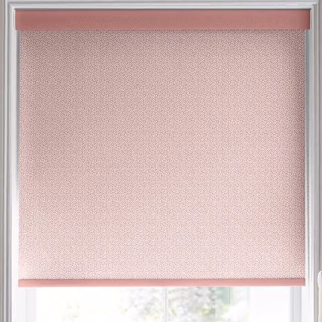 Laura Ashley Sycamore Made to Measure Blackout Roller Blind in Blush Pink
