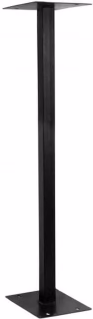 Monster Shop Royal Mail Style Iron Post Box Stand, Black, H: 105 cm, W: 28 cm, D: 20 cm – 1