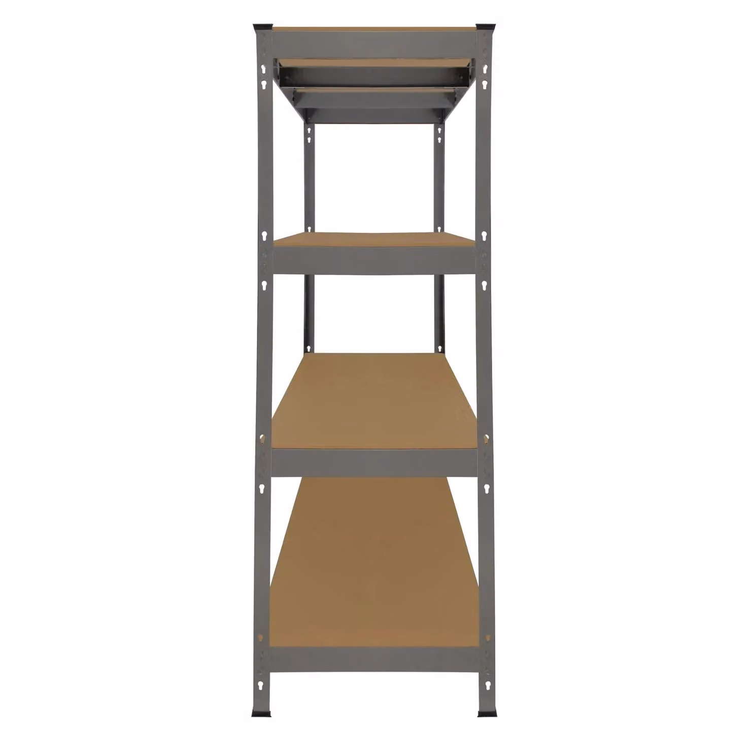Monstershop Q-Rax Heavy Duty Storage Shelving, Grey, W: 160 cm, D: 60 cm – 2
