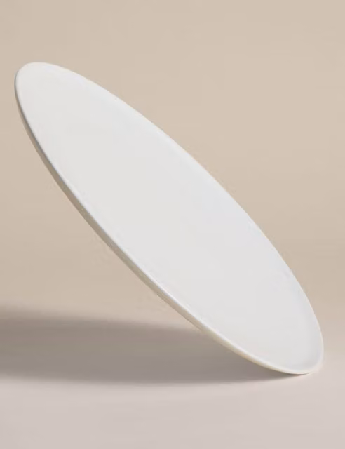 M&S Monroe White Bone China Dinner Plate