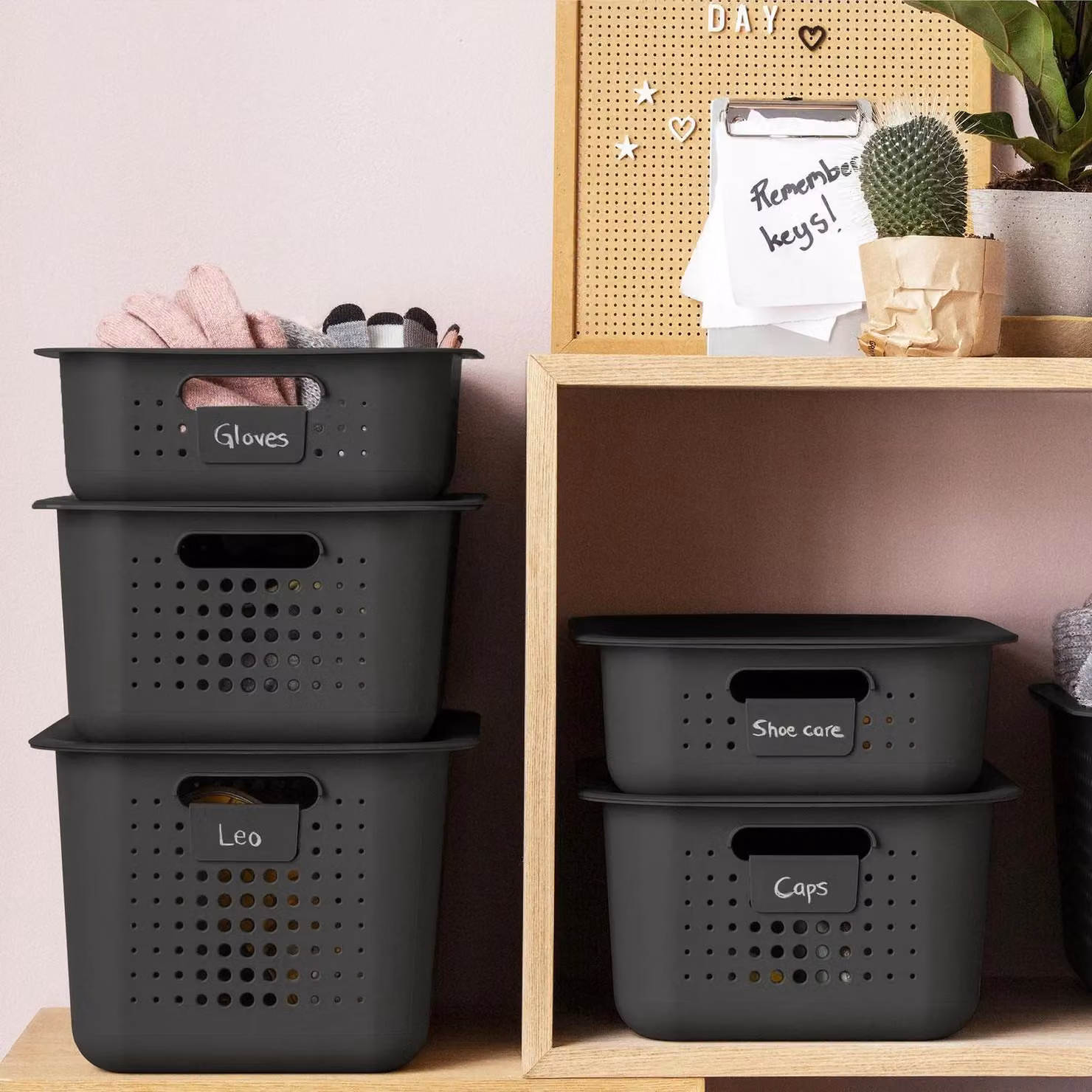 SmartStore Lightweight and Durable Plastic Storage Box, 10 l, Black – 3