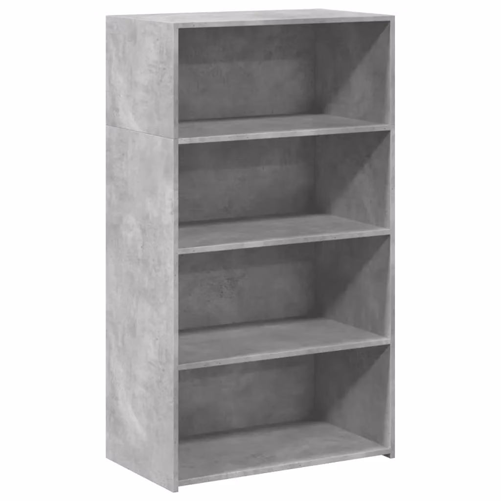 Berkfield Home Modern Highboard in Concrete Grey, W: 70 cm, D: 41 cm, H: 124 cm – 2