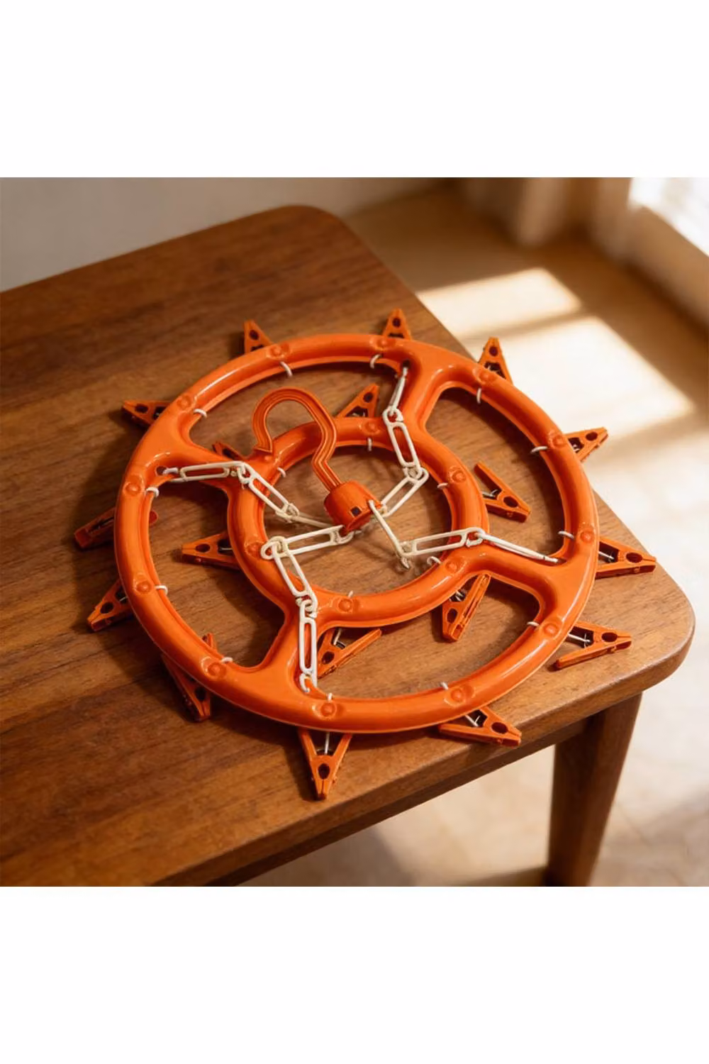 KDMD Round Clothes Hanger with 18 Pegs, Multicolour, Diameter: 32 cm – 2