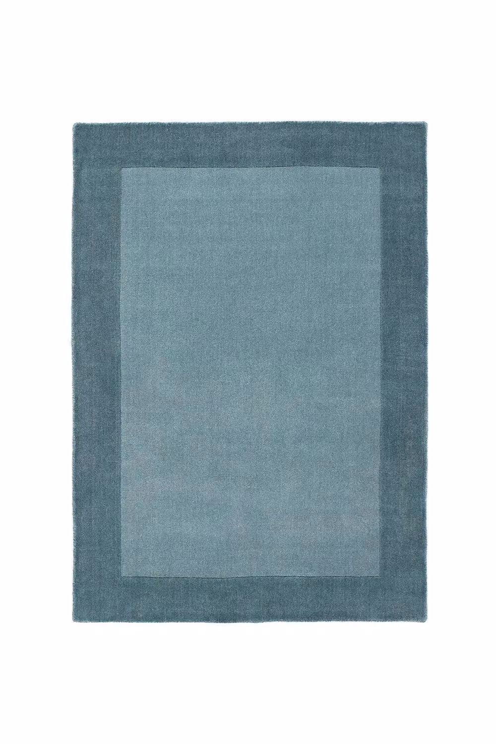 Rugs Direct Origin Borders Woven Wool Rug in Blue, W: 67 cm, L: 200 cm – 2