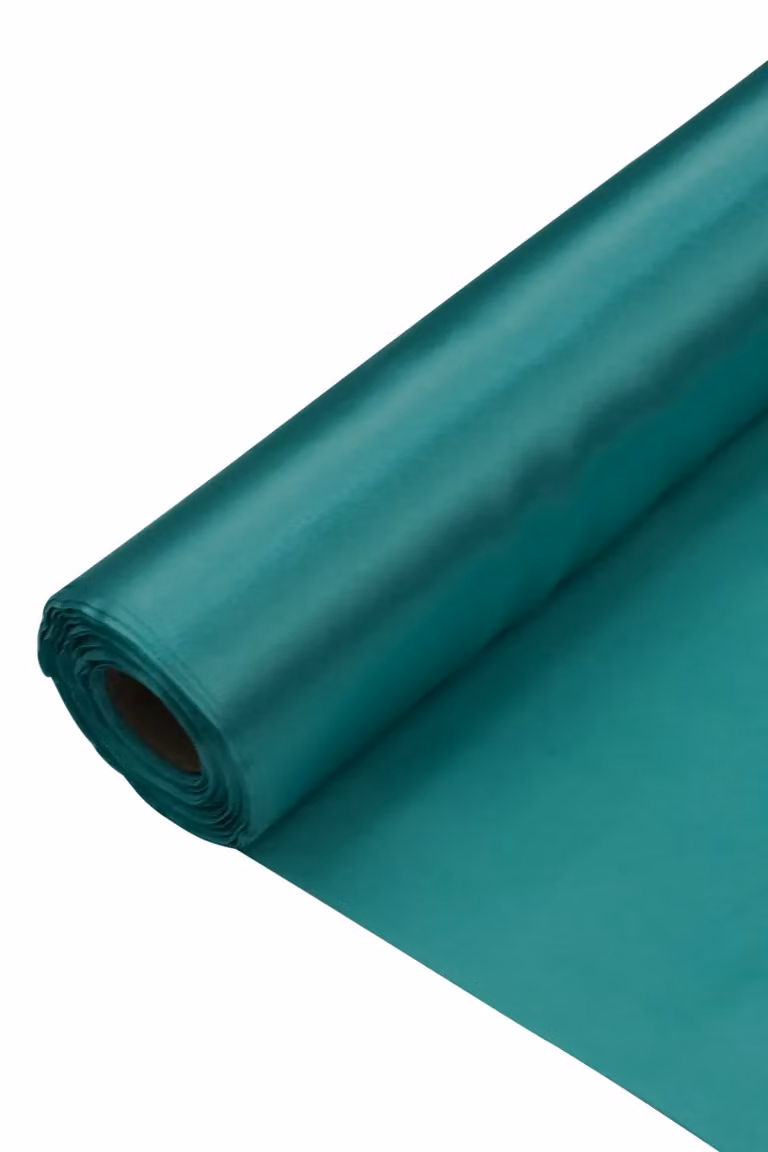 Neel Blue Solid Satin Fabric Roll for Wedding Décor and Drapery, W: 20 cm, H: 29 cm
