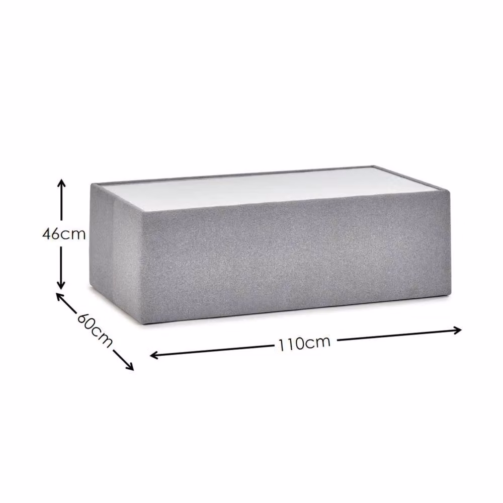 Cheshire Rovira Rectangular Coffee Table in Grey with Glass Top – 3