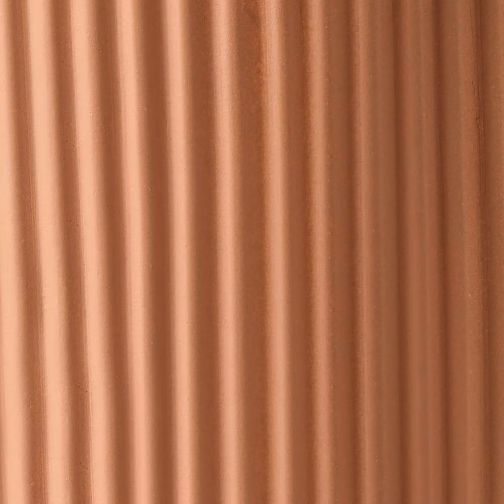 Wyld and Coco Evergreen Brown Vertical Rib Fibre Clay Planter Tub – 4