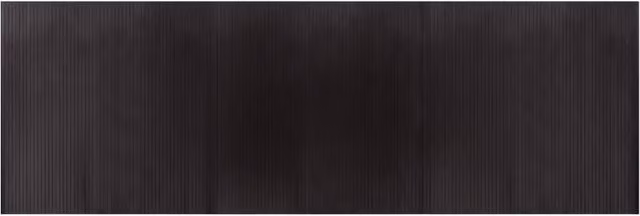 Berkfield Home Rectangular Bamboo Rug in Dark Brown, W: 100 cm, L: 300 cm