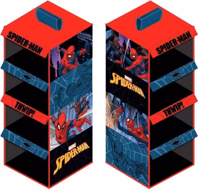Marvel Spider-Man Multicolour Fabric Hanging Storage Organiser – 1