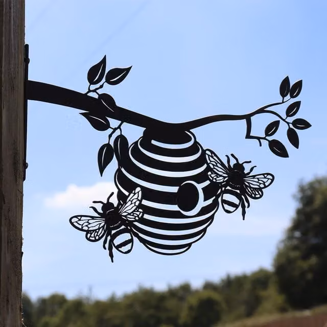 Betley Butterfly Black Metal Wall and Fence Mountable Decoration