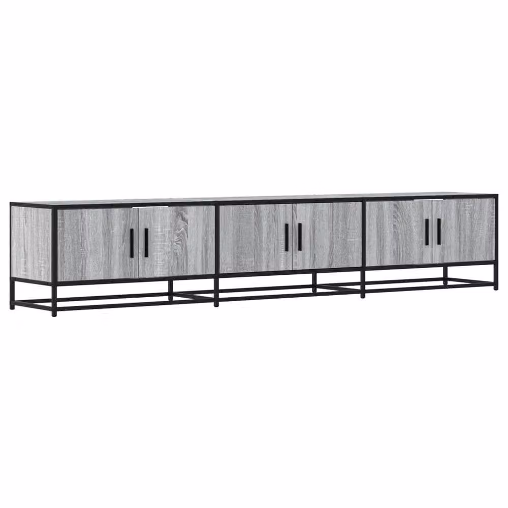Berkfield Home Grey Sonoma TV Cabinet in Engineered Wood W/D/H: 210 x 35 x 41 cm – 2