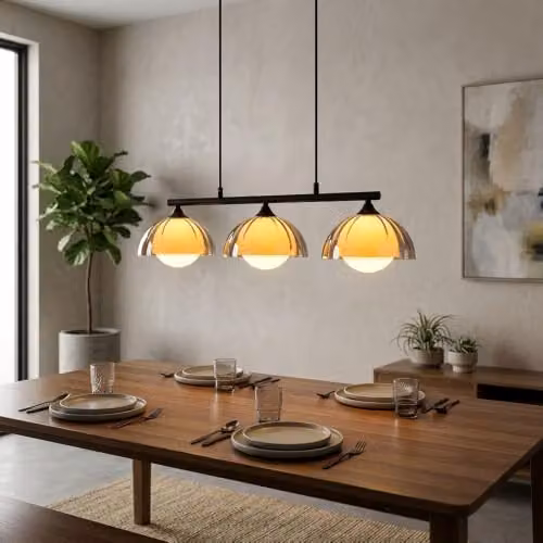 Netlighting Eva Bar Pendant Ceiling Light in Matt Black with Smoke Glass Shade, 3x G9 Sockets, W/D/H: 70 x 20 x 120 cm – 4