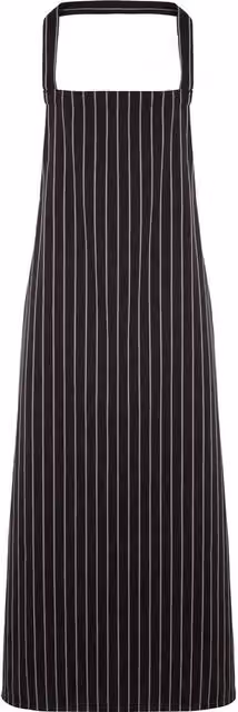 Premier Women's Cotton Stripe Apron in Black